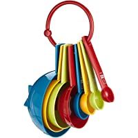 Los mejores  - Kitchen Craft Miniamo Brights - Juego cucharas y Tazas medidoras (8 Piezas)